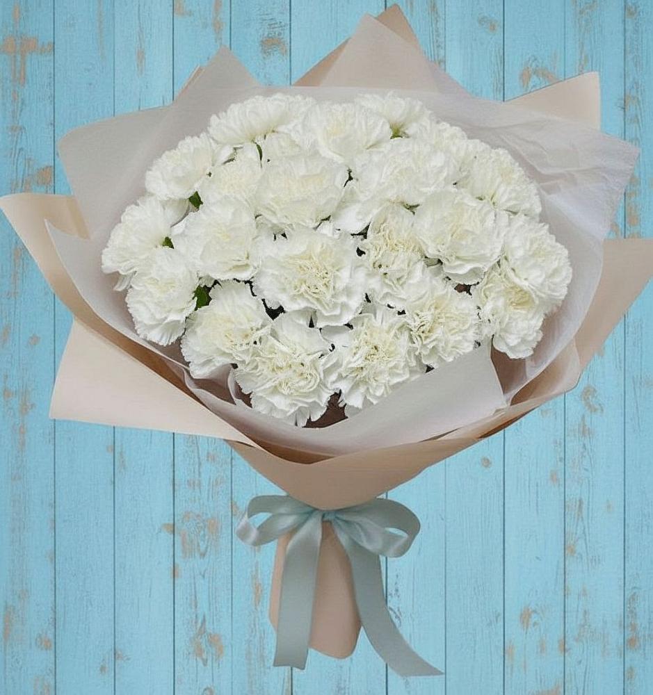 Букет цветов из: Гвоздики в Партените