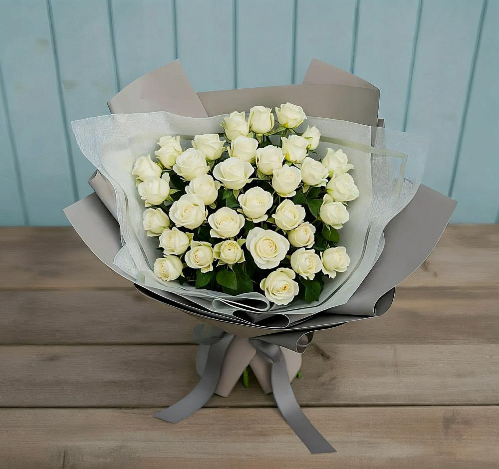 Букет Белоснежная нежность в Партените