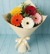 Букет цветов из:  Герберы в Партените