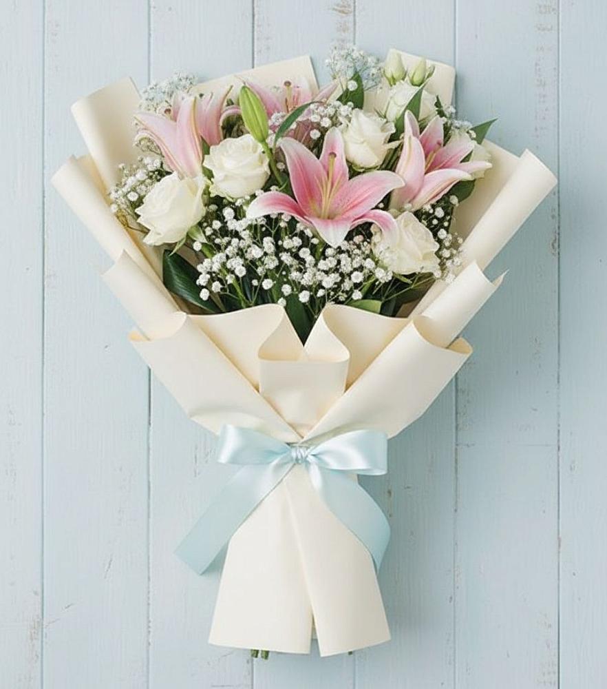 Букет цветов из: Лилии в Партените