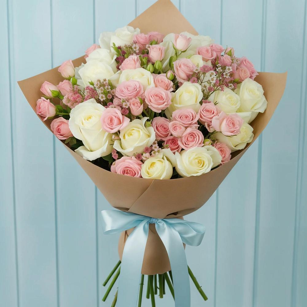 Букет цветов из: Розы в Партените