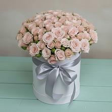 Цветочная композиция из Розы в шляпной коробке в Партените