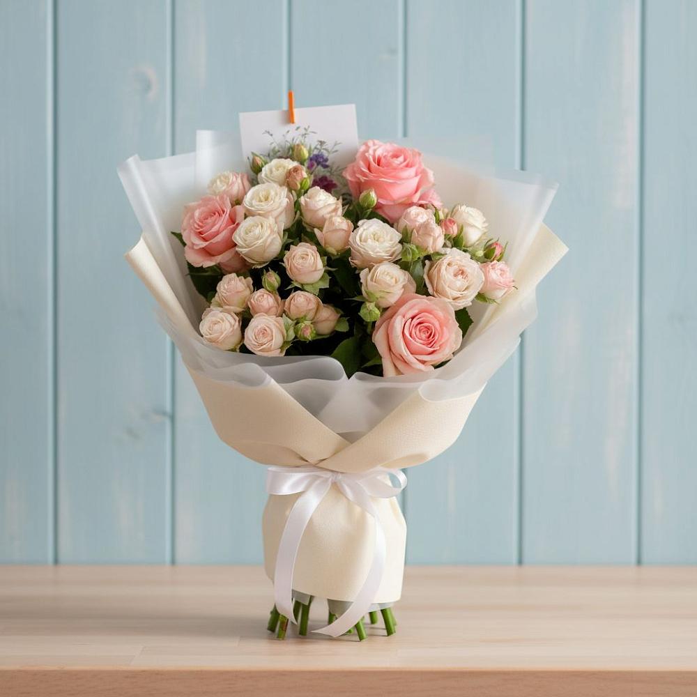 Букет цветов из: Розы в Партените