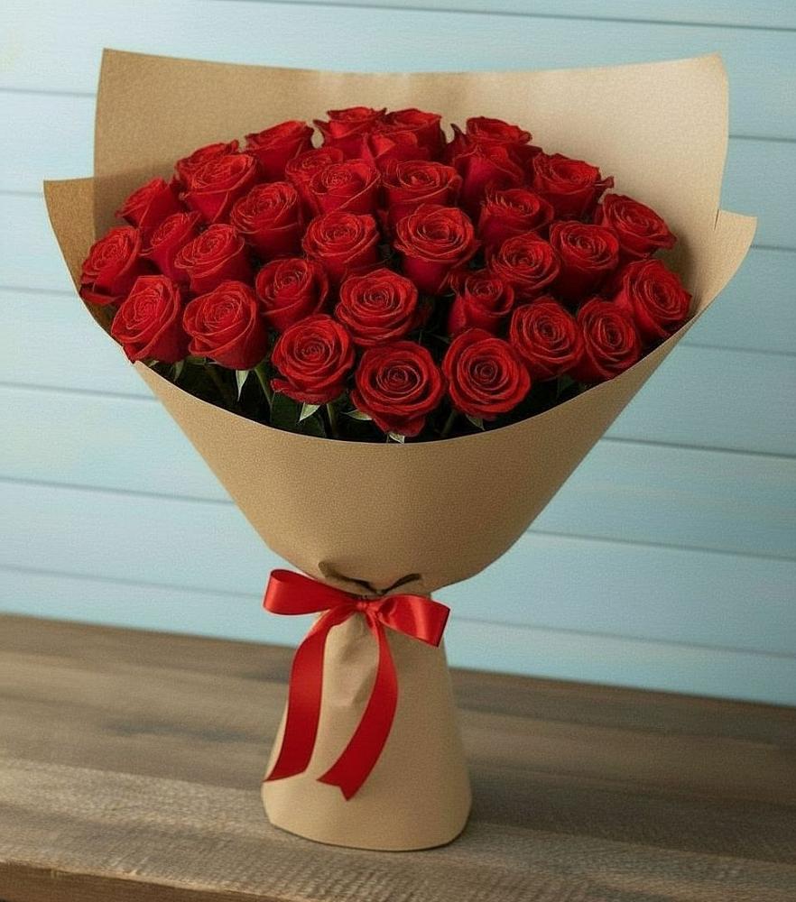 Букет Красные розы Милано в Партените