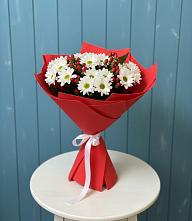 Букет цветов из:  Хризантемы #REPLACE_PRED# Партените