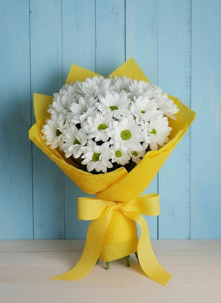 Букет цветов из: Хризантемы в Партените