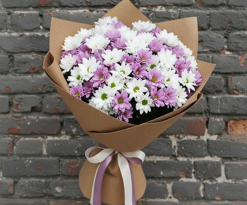 Букет цветов из: Хризантемы в Партените