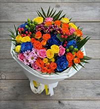 Букет цветов из:  Розы и Хризантемы в Партените