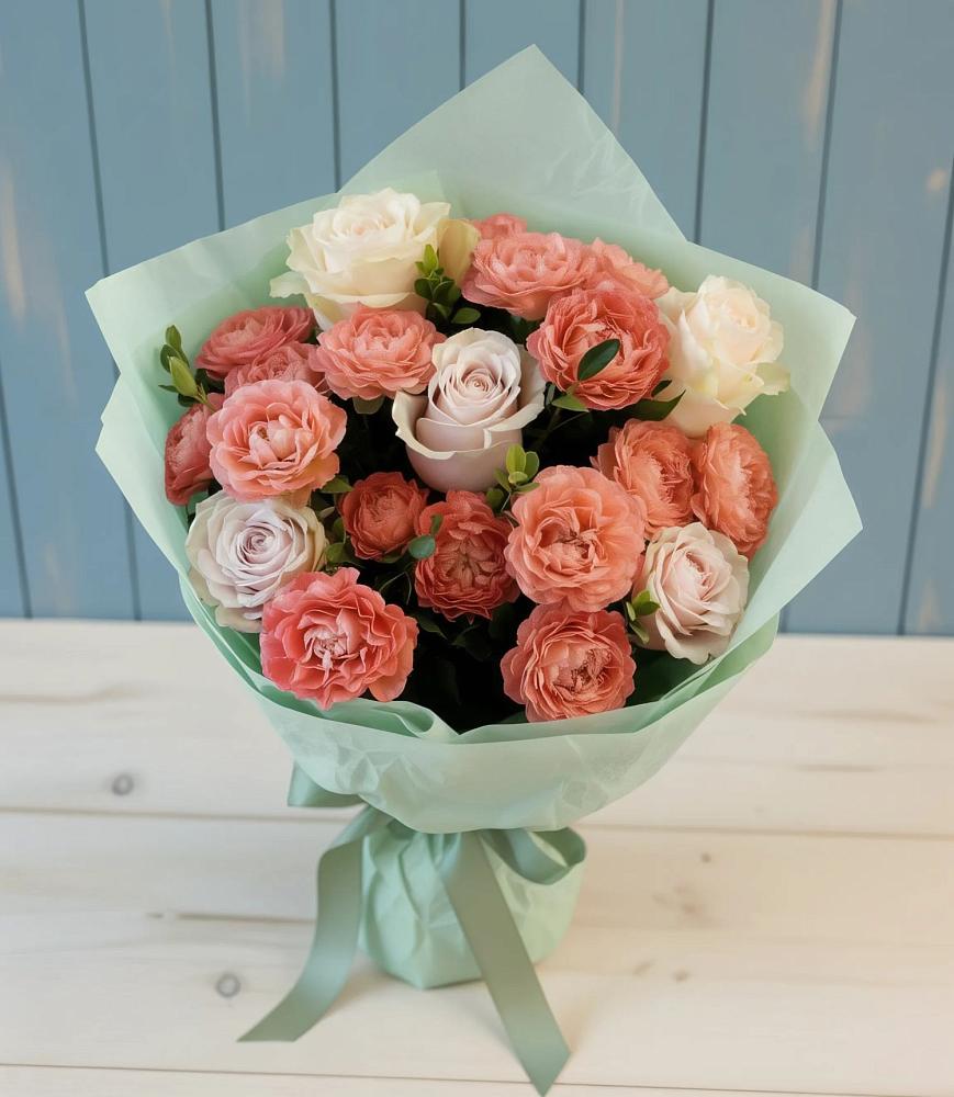 Букет цветов из: Розы в Партените