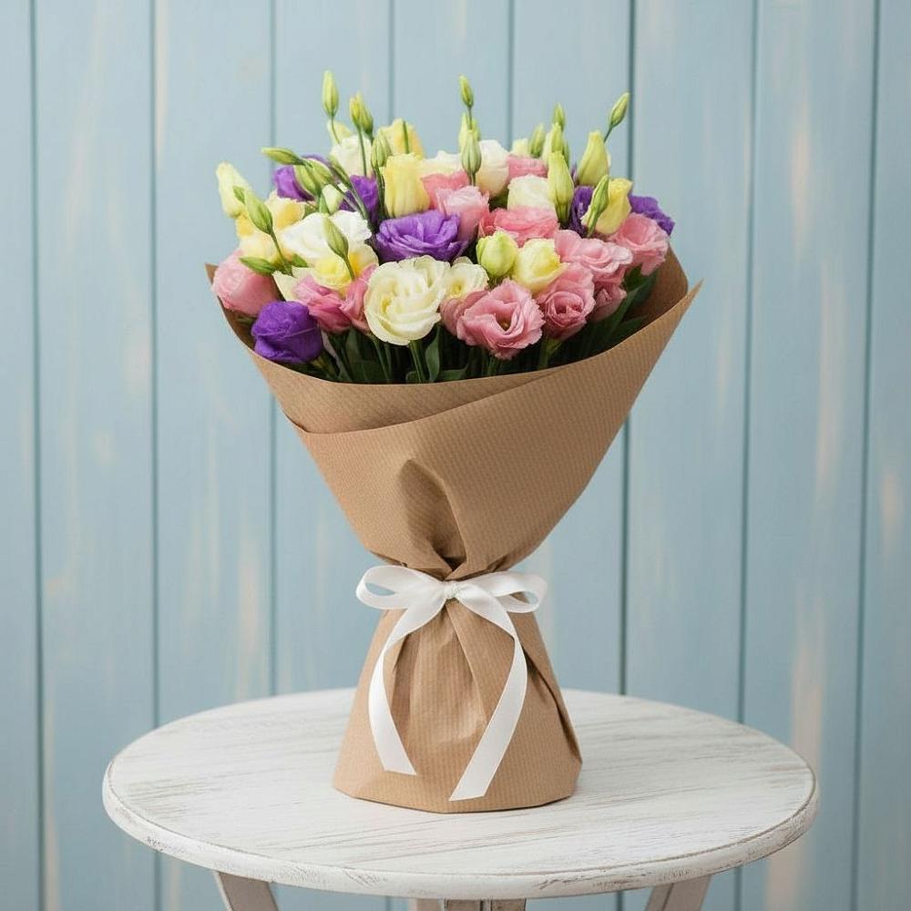 Букет цветов из: Лизиантусы в Партените