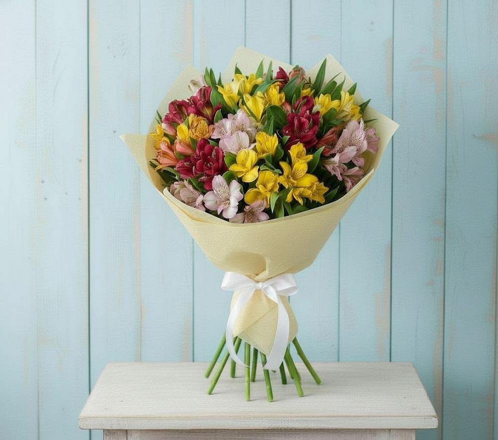 Букет цветов из: Альстромерии в Партените