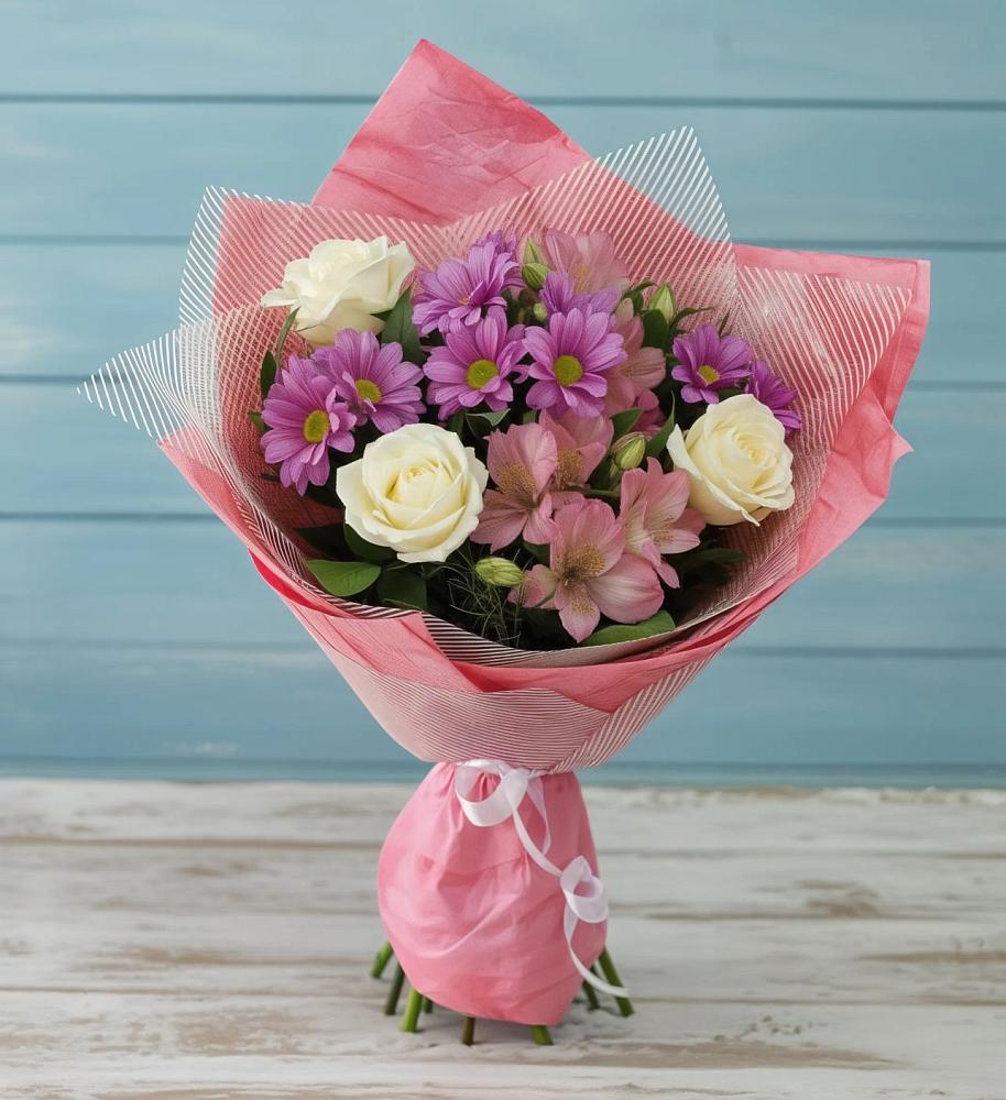 Букет цветов из: Герберы в Партените