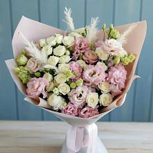 Букет цветов из:  Альстромерии и Розы в Партените