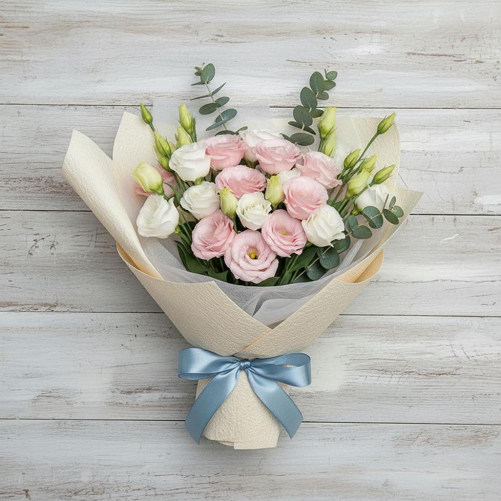 Букет цветов из: Лизиантусы в Партените